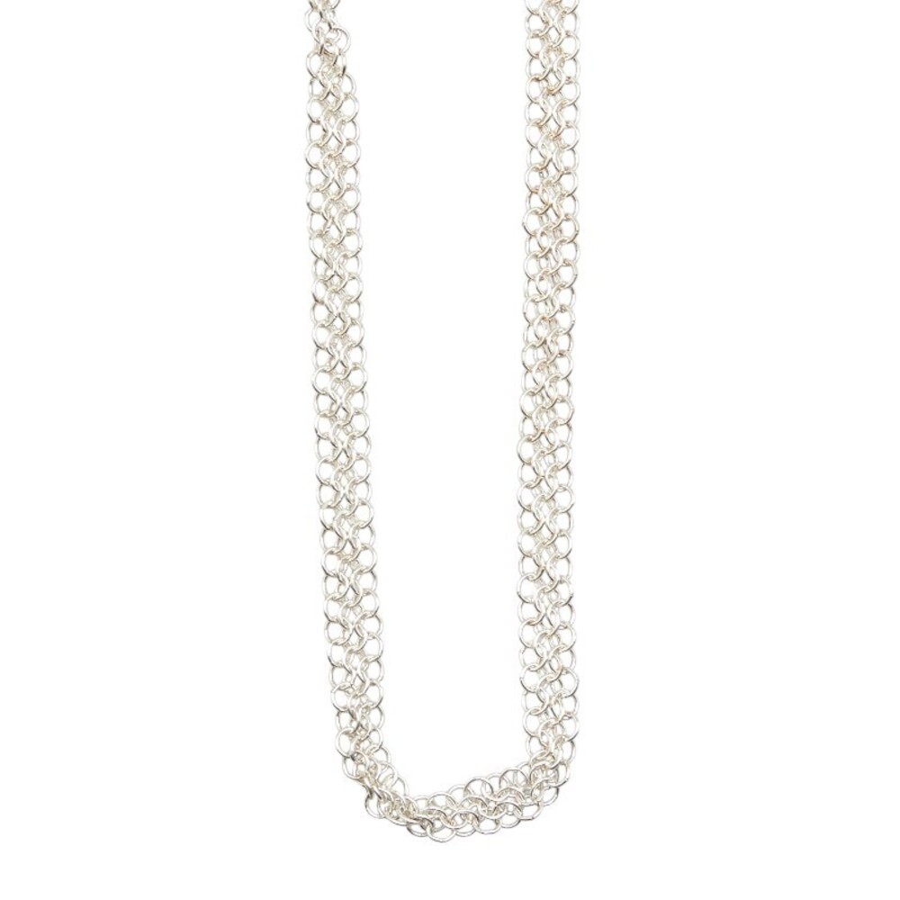 Tiffany Mesh Necklace Silver Co